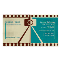 Carte de visite carré de photographie de tir