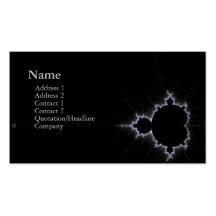 carte de visite chic v2 de fractale de geek