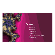 carte de visite chic v3 de fractale de geek
