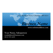 Carte de visite : : Conception bleue 1 de carte du