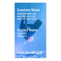 Carte de visite d'air de kitesurf