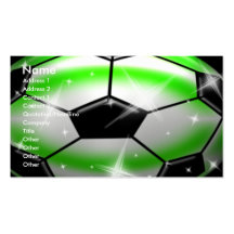 Carte de visite de ballon de football