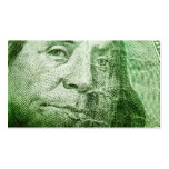 Carte de visite de billet d'un dollar 100