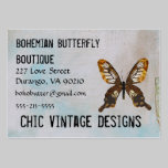 Carte de visite de Bohème de Boho de boutique de p cartes de visite
