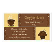 Carte de visite de café de café express