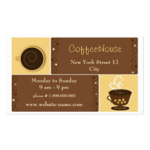 Carte de visite de café de café express