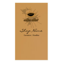 Carte de visite de café-restaurant