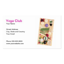 Carte de visite de club de yoga