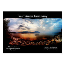 Carte de visite de compagnie de guide touristique