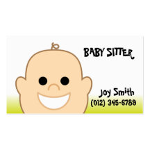 Carte de visite de crèche de Sitter/de bébé