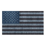 Carte de visite de drapeau des Etats-Unis de denim