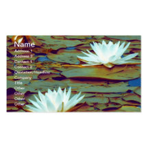 Carte de visite de fleurs de Lotus