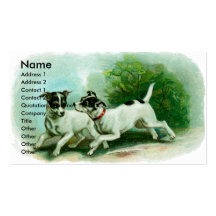 Carte de visite de Fox Terrier