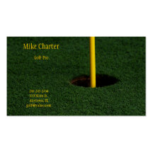 Carte de visite de golf