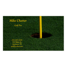 Carte de visite de golf