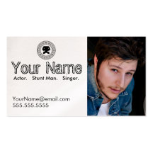 Carte de visite de Headshot pour l'acteur travaill