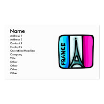 Carte de visite de la France