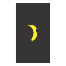 carte de visite de logo de banane