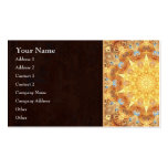 Carte de visite de mandala de renouvellement