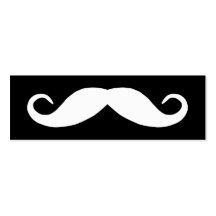 Carte de visite de moustache