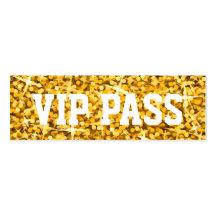 Carte de visite de "PASSAGE de VIP" de "or" de tap
