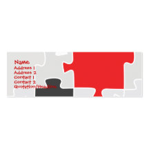 Carte de visite de puzzle