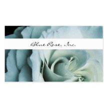 Carte de visite de rose de bleu