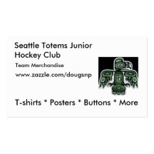 Carte de visite de site de Zazzle des totems