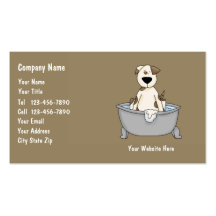 Carte de visite de soin des animaux familiers