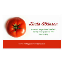 Carte de visite de tomate