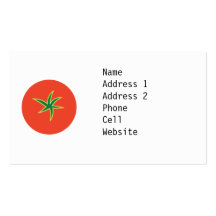 Carte de visite de tomate