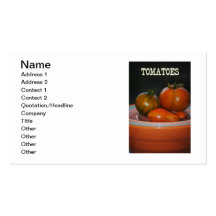 Carte de visite de tomates