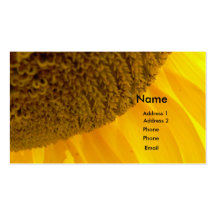 Carte de visite de tournesol