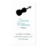 Carte de visite de violoniste
