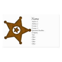 Carte de visite d'insigne de loi
