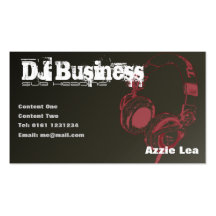 Carte de visite du DJ [brun] - personnalisable