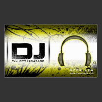 Carte de visite du DJ - personnalisable cartes de visite