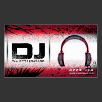 Carte de visite du DJ - personnalisable cartes de visite