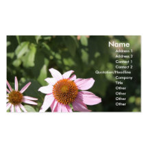 Carte de visite floral