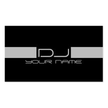 Carte de visite frais du DJ