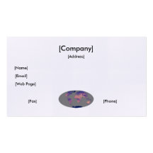Carte de visite/globe d'Eco