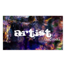 Carte de visite grunge d'artiste abstrait - textur