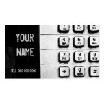carte de visite grunge de clavier numérique
