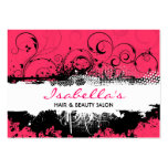 Carte de visite grunge floral