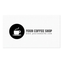 Carte de visite minimal de café de tasse de café