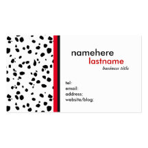 Carte de visite moderne de conception de Dalmation