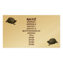 Carte de visite oriental de tortue de boîte