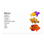 Carte de visite personnalisable de poissons tropic
