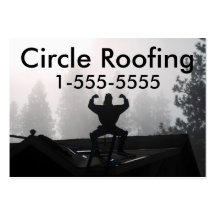 Carte de visite pour le Roofer/construction