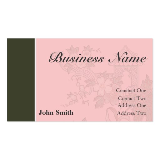 Carte de visite professionnel [rose/brun]